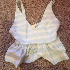 Baby blue swim top